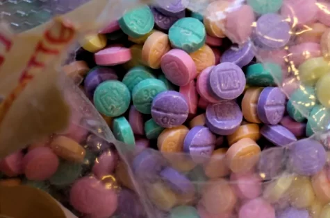 Rainbow fentanyl pills.