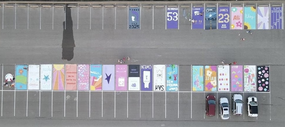 Senior Parking Spots Aerial View 